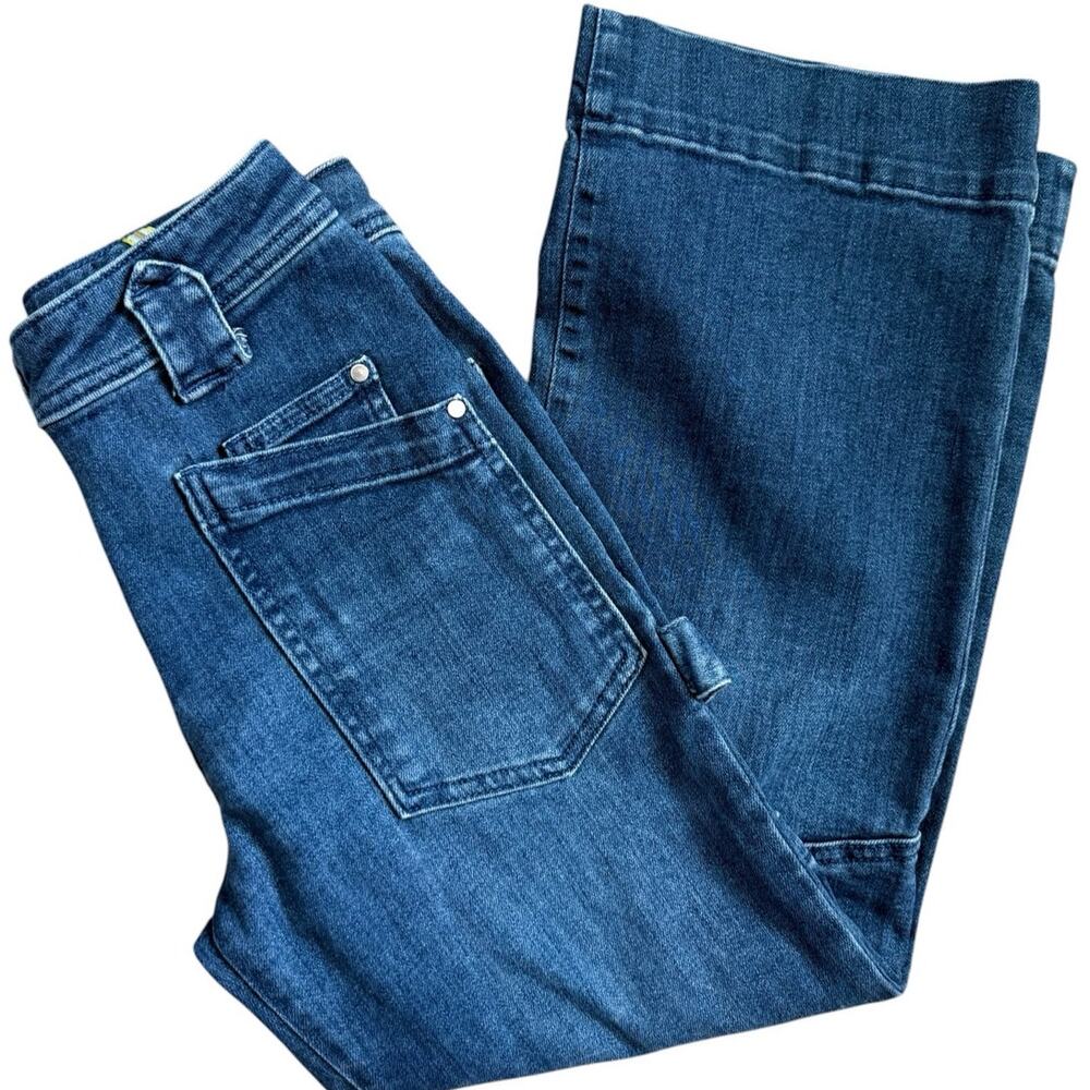 Anthropologie Maeve Carpenter High-Rise Crop Jeans Denim Dark Size 25 - Picture 9 of 11